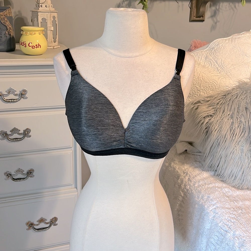 Comfy Black Heather Padded Bra